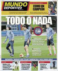 Portada de Mundo Deportivo Gipuzkoa (Espagne)
