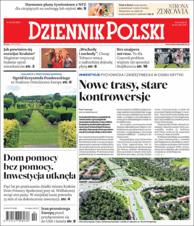 Portada de Dziennik (Polonia)