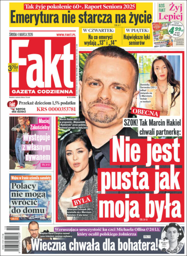 Portada de Fakt (Polonia)