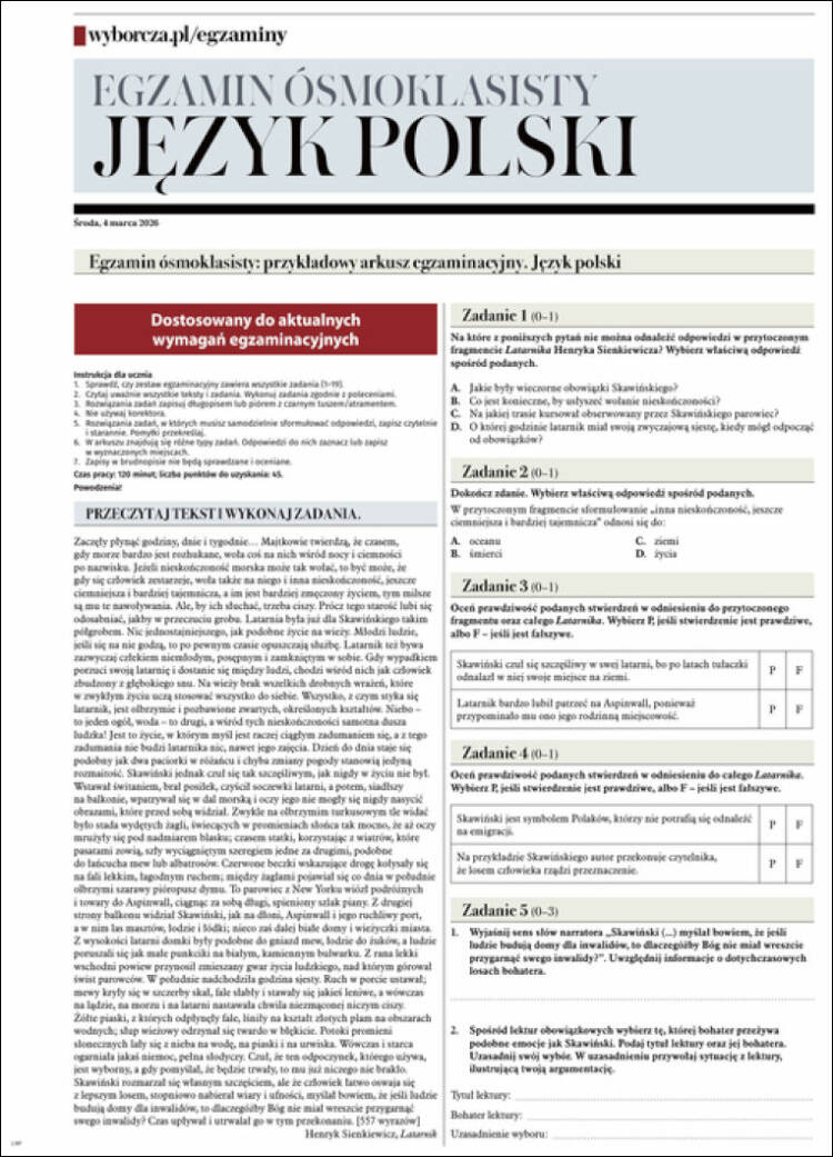 Portada de Gazeta Wyborcza (Pologne)