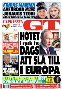 Portada de Göteborgstidningen (Suecia)