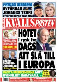 Portada de Kvällsposten (Suecia)