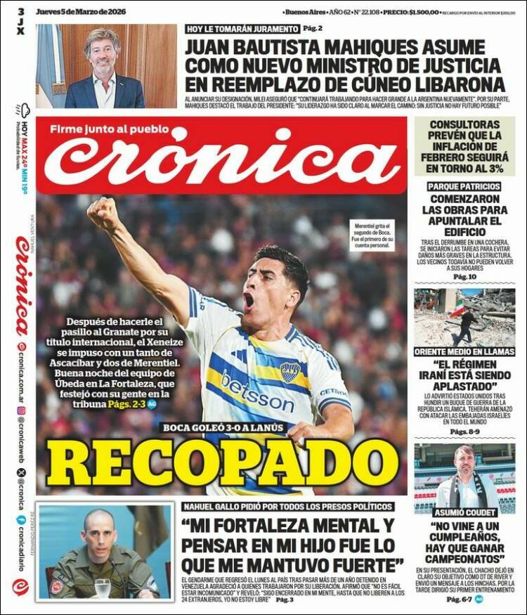 Portada de La Voz del Chaco (Argentina)