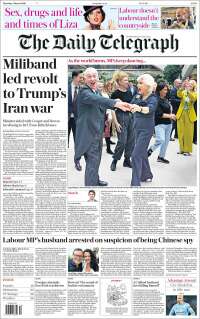 Portada de Daily Telegraph (Royaume-Uni)