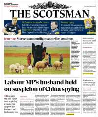 Portada de The Scotsman (Royaume-Uni)