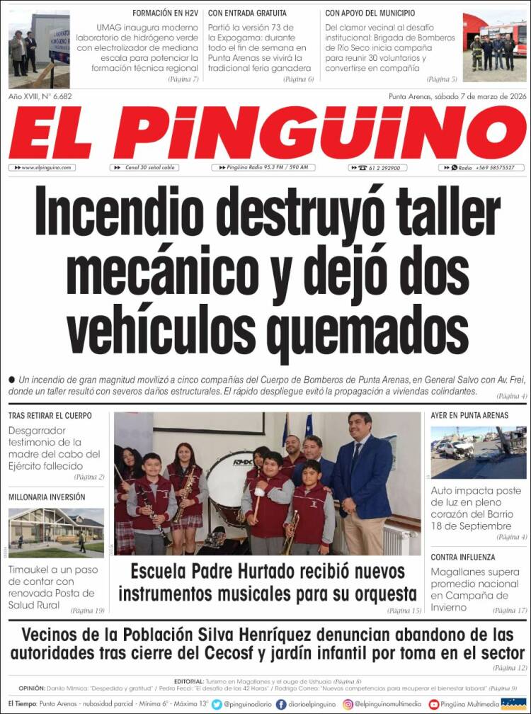 Portada de El Pingüino (Chile)