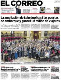 Portada de El Correo (Espa&ntilde;a)