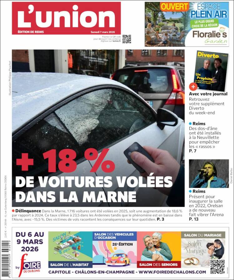 Portada de L'Union (Francia)