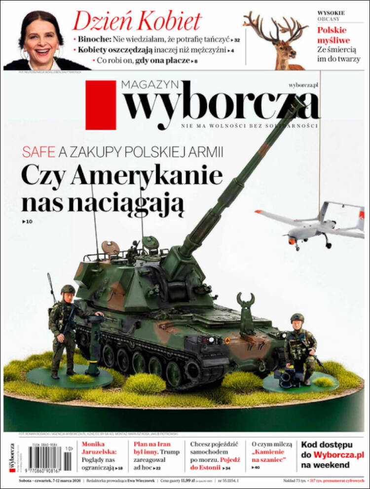 Portada de Gazeta Wyborcza (Polonia)