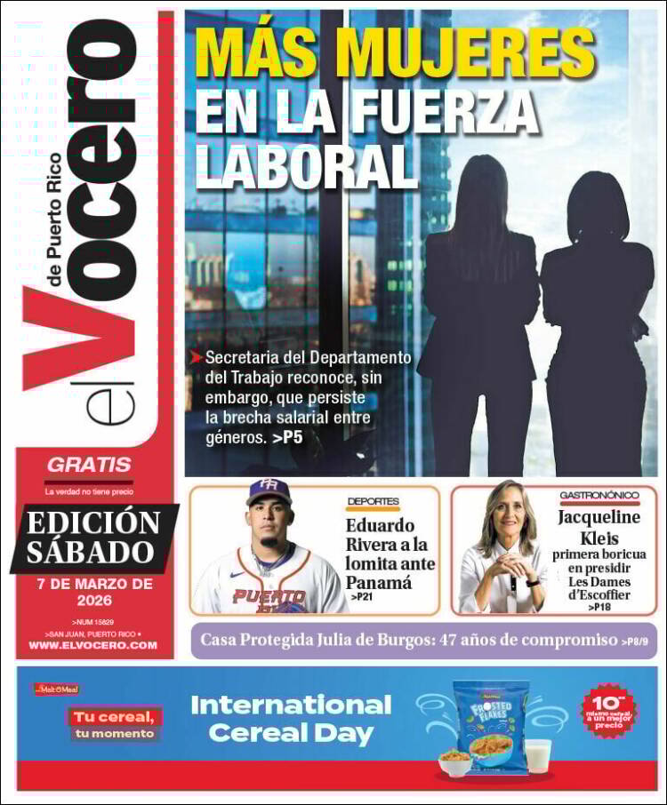 Portada de Vocero (Puerto Rico)