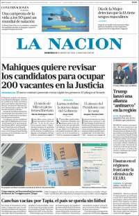 Portada de La Nación (Argentine)