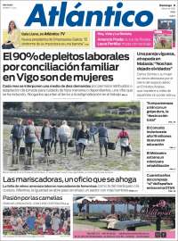Portada de Atlántico Diario (Espagne)
