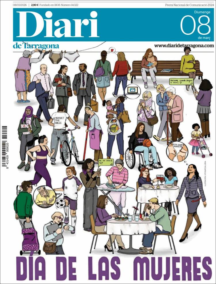 Portada de Diari de Tarragona (Espagne)