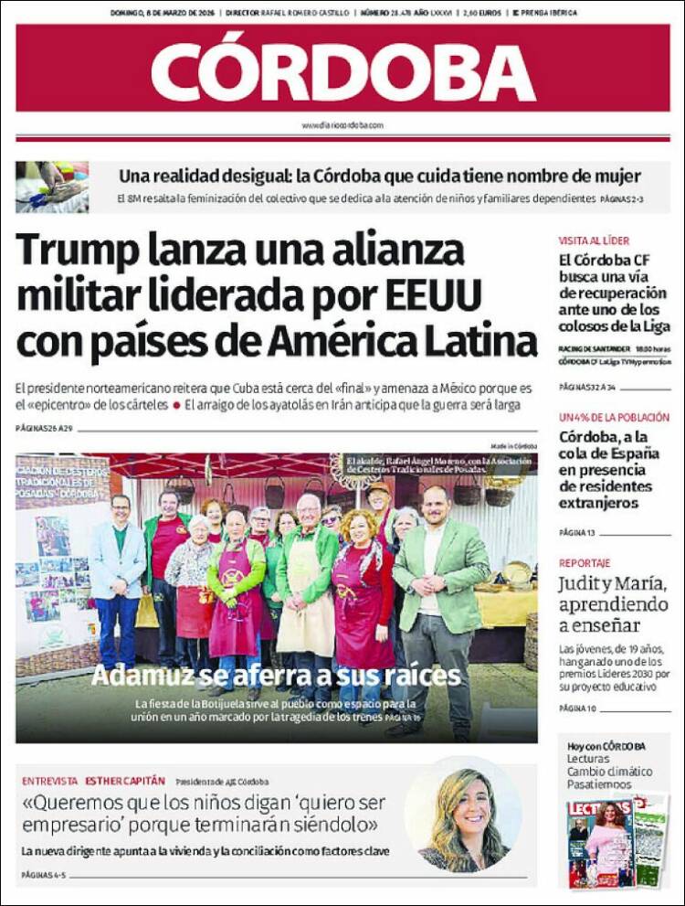 Portada de Diario de Córdoba (Espagne)