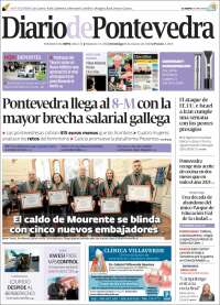 Portada de Diario de Pontevedra (Espagne)