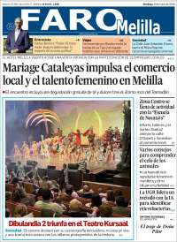 Portada de El Faro de Melilla (Espagne)