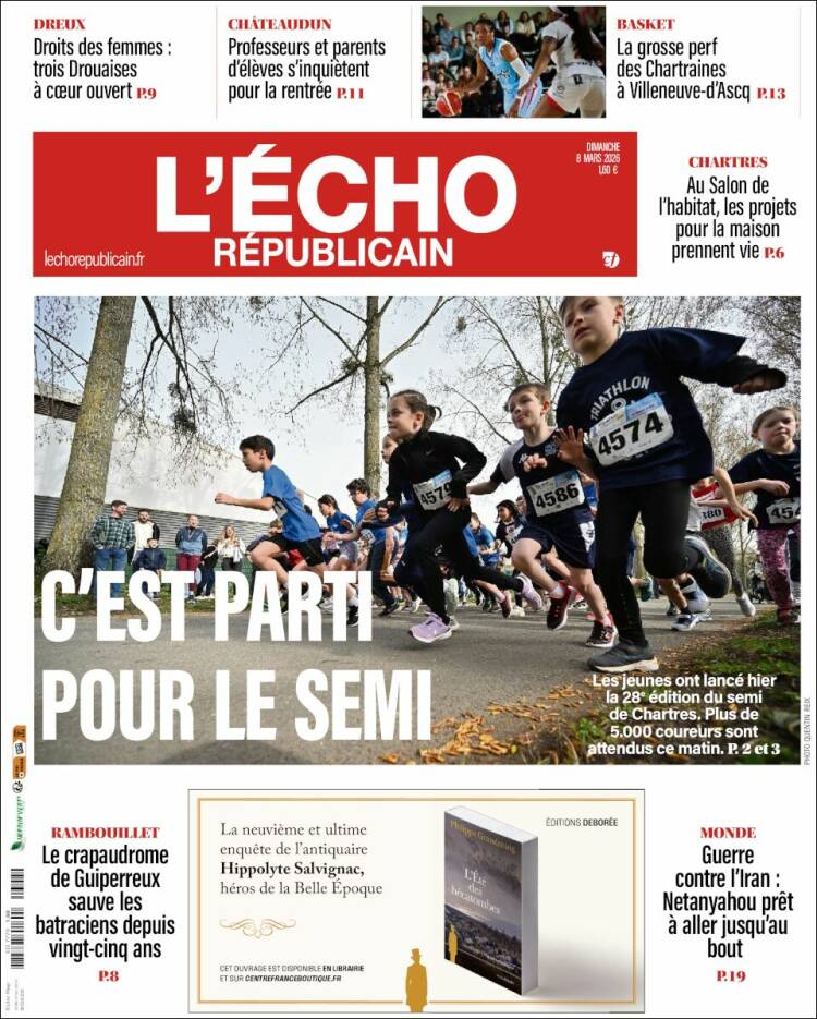 Portada de L'Echo Républicain (France)