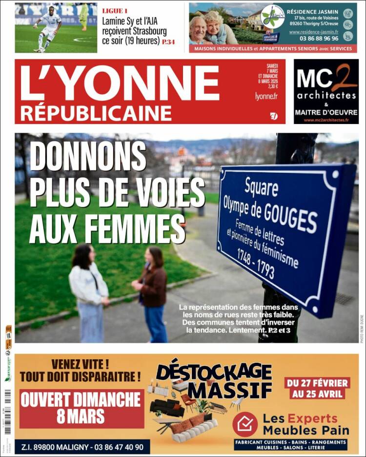 Portada de L'Yonne-Républicaine (France)