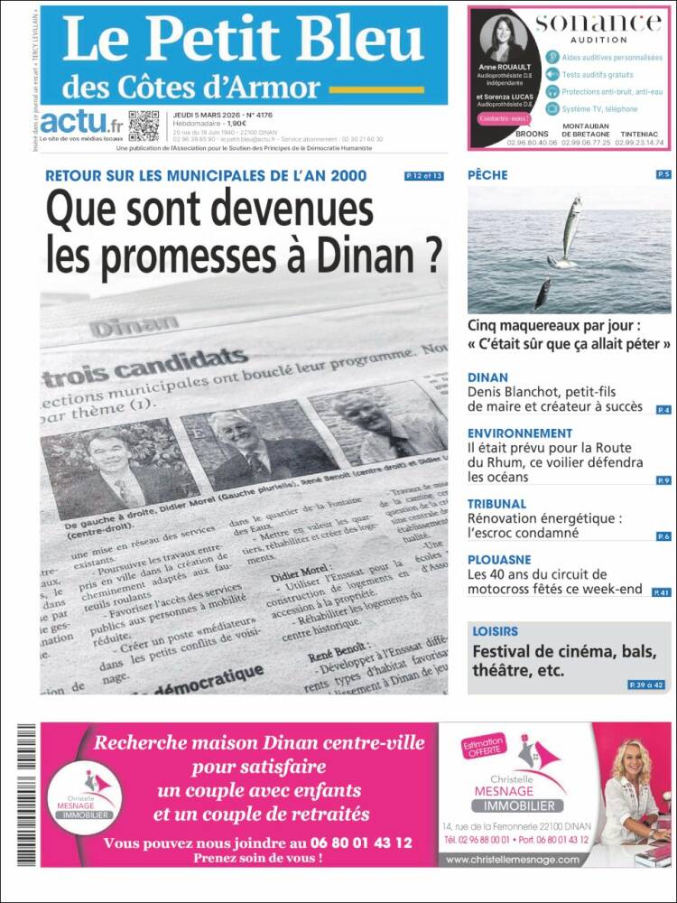 Portada de Le Petit Bleu (France)