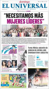 Portada de El Universal (Mexique)