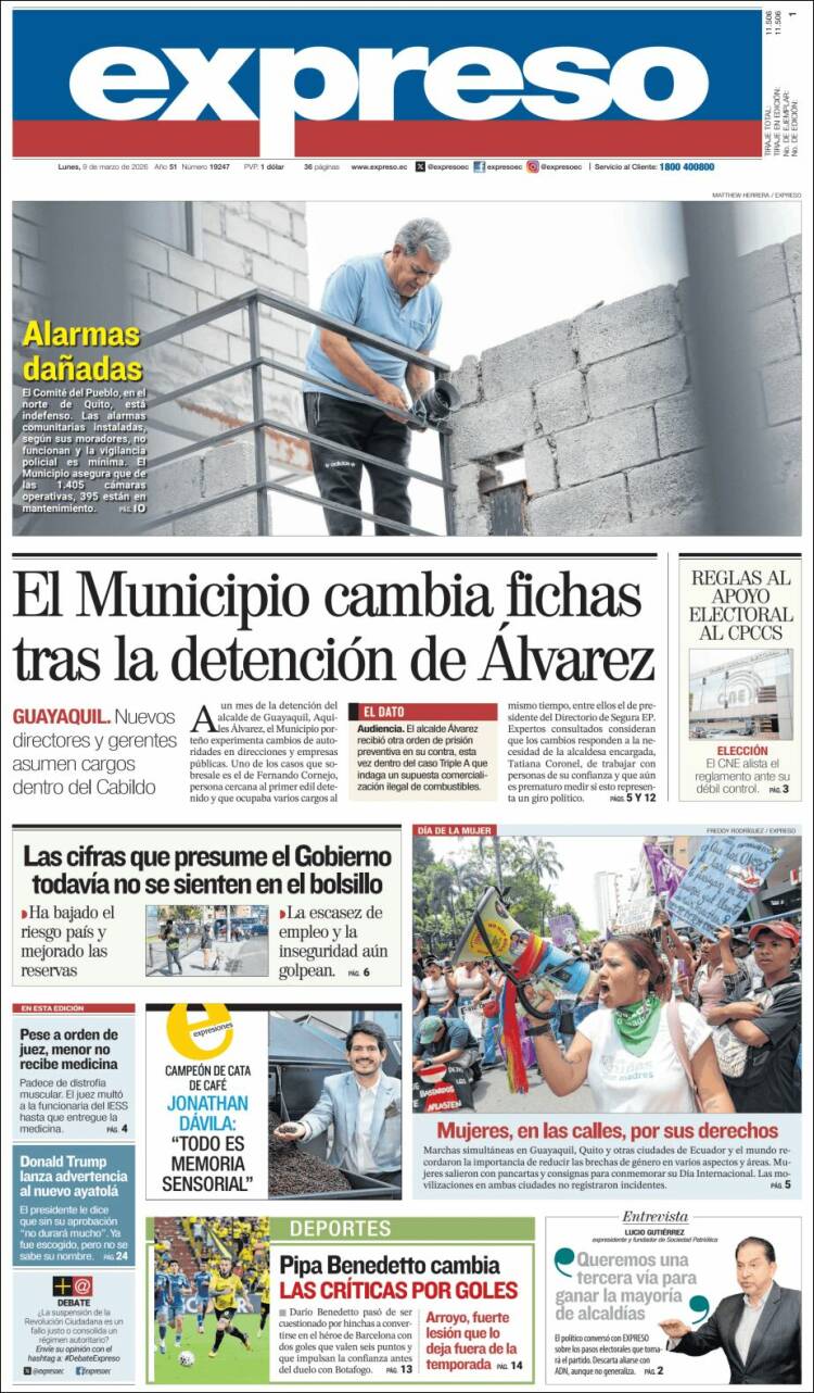 Portada de Expreso (&Eacute;quateur)