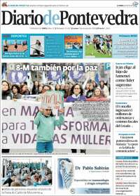 Portada de Diario de Pontevedra (Espagne)