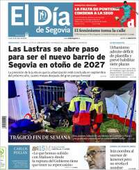 Portada de El Día de Segovia (Espagne)