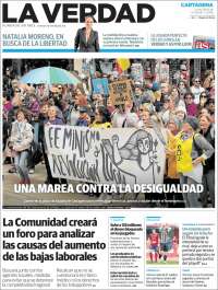 Portada de La Verdad de Cartagena (Espagne)