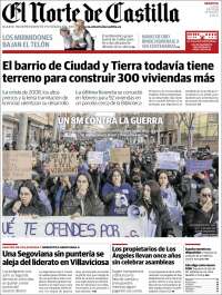 Portada de Norte de Castilla - Segovia (Espagne)