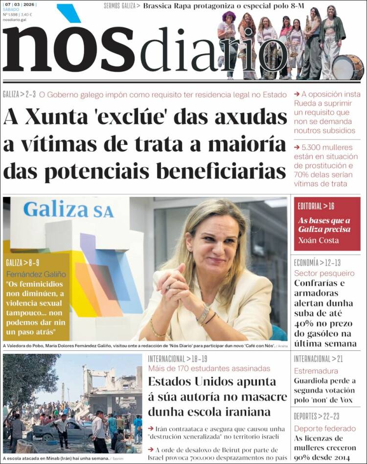 Portada de Nòs Diario (Espagne)