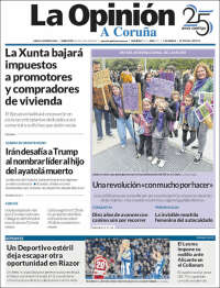 Portada de La Opinión de A Coruña (Espagne)