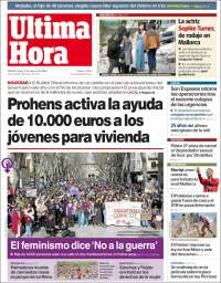 Portada de Última Hora (Espagne)