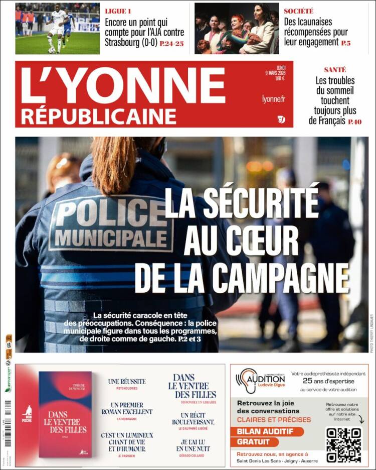 Portada de L'Yonne-Républicaine (France)