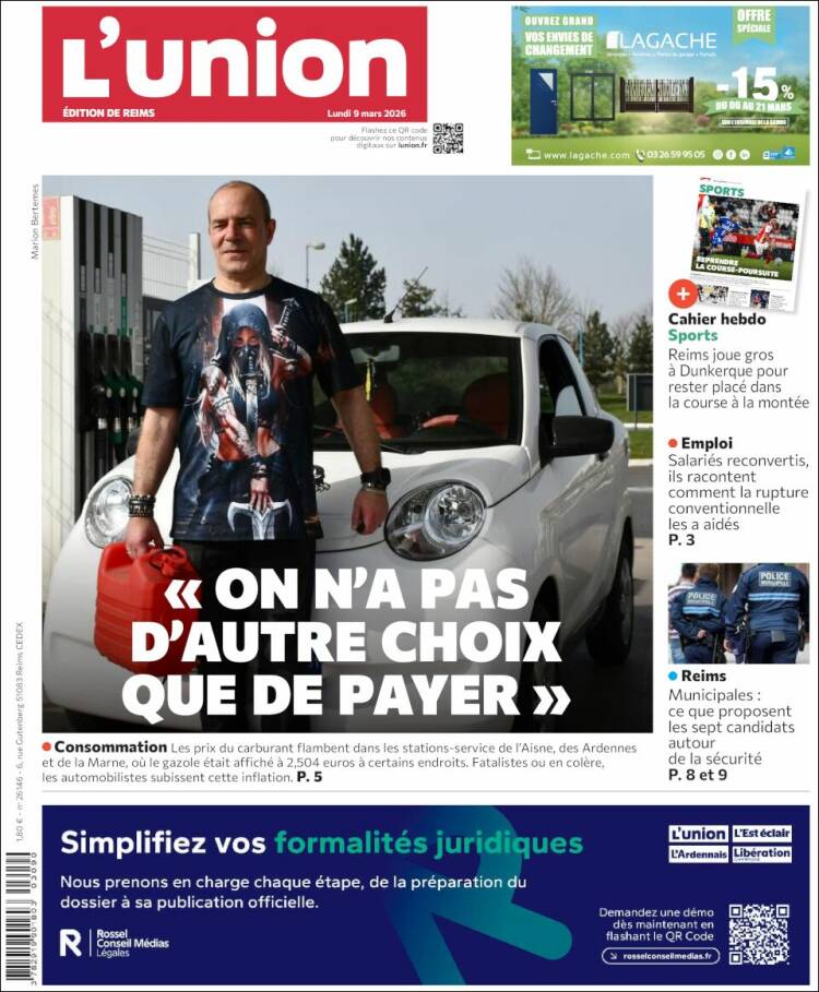 Portada de L'Union (France)