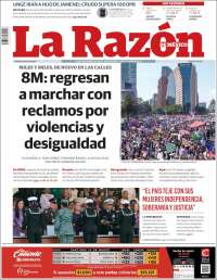 Portada de La Razón (Mexique)