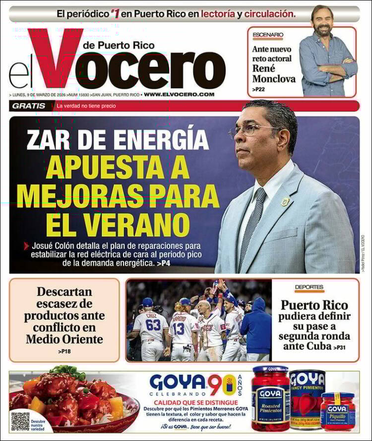 Portada de Vocero (Puerto Rico)