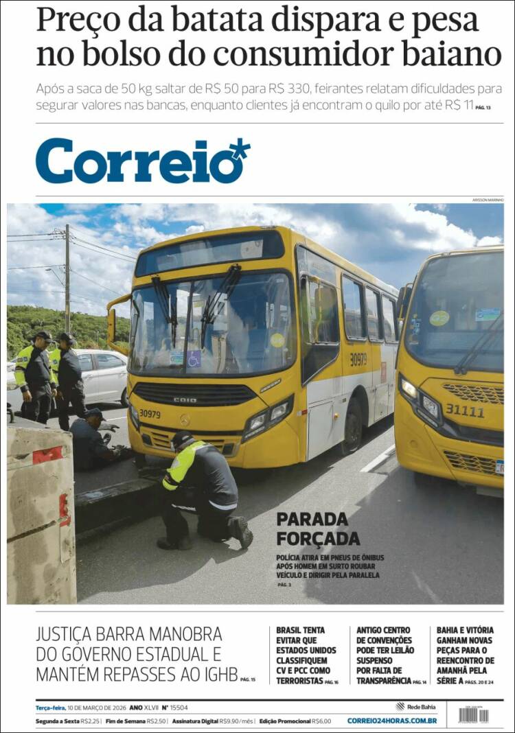 Portada de Correio* (Br&eacute;sil)
