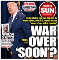 Portada de The Toronto Sun (Canada)