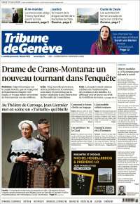 Portada de La Tribune de Genève (Suisse)