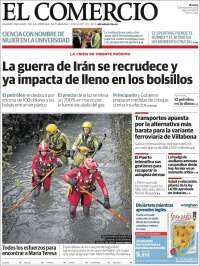 Portada de El Comercio - Gijón (Espagne)