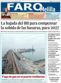 Portada de El Faro de Melilla (Espagne)