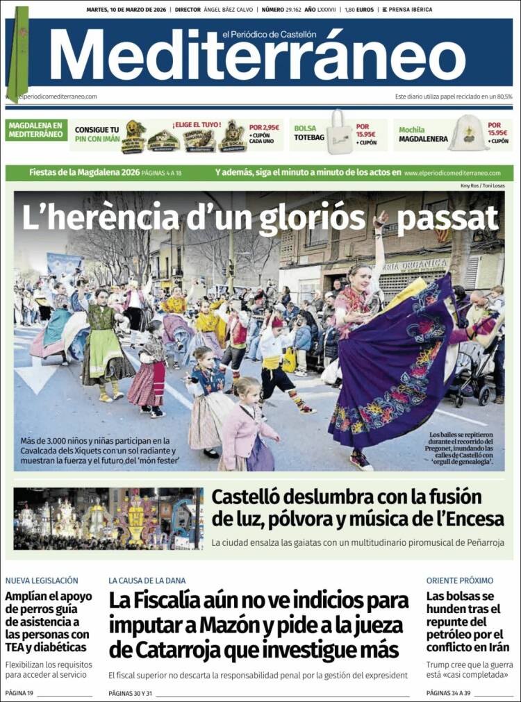 Portada de El Periódico Mediterraneo (Espagne)