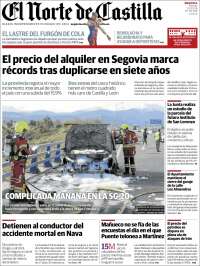 Portada de Norte de Castilla - Segovia (Espagne)