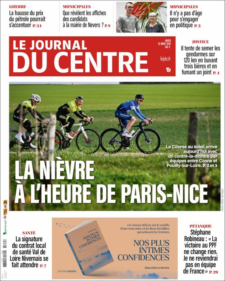 Portada de Le Journal du Centre (France)