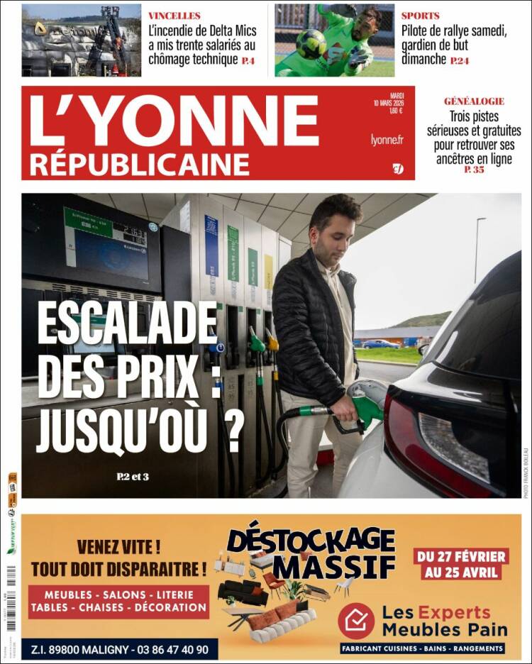 Portada de L'Yonne-Républicaine (France)