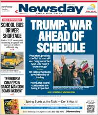 Portada de Newsday (USA)