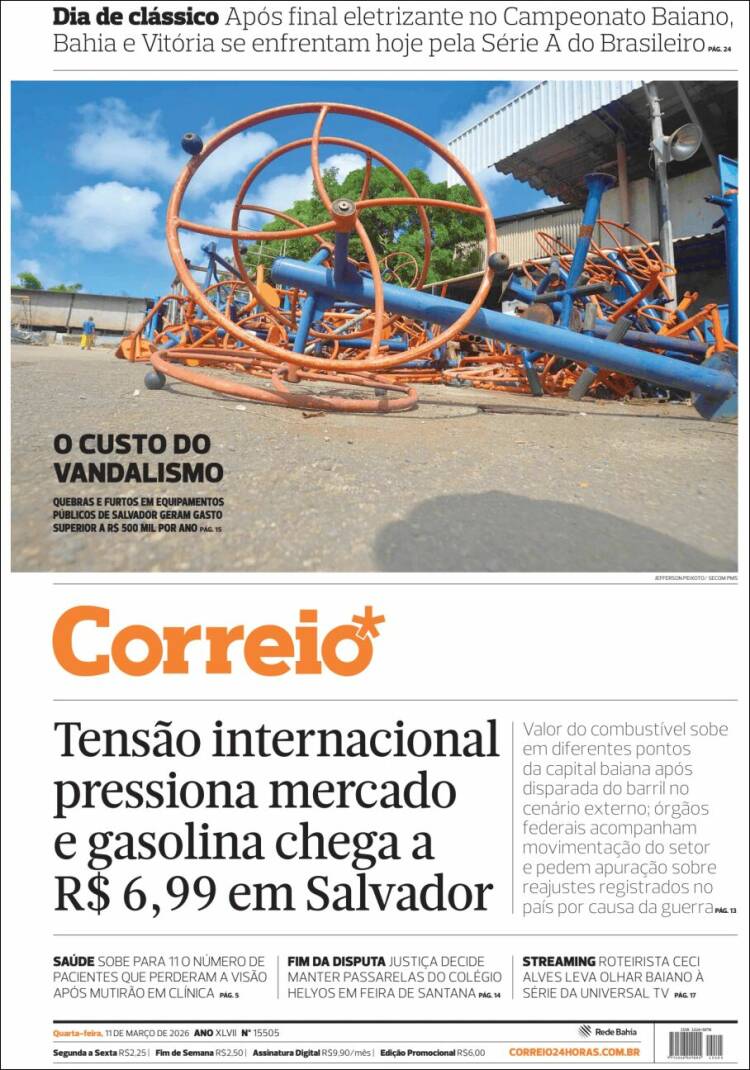 Portada de Correio* (Br&eacute;sil)
