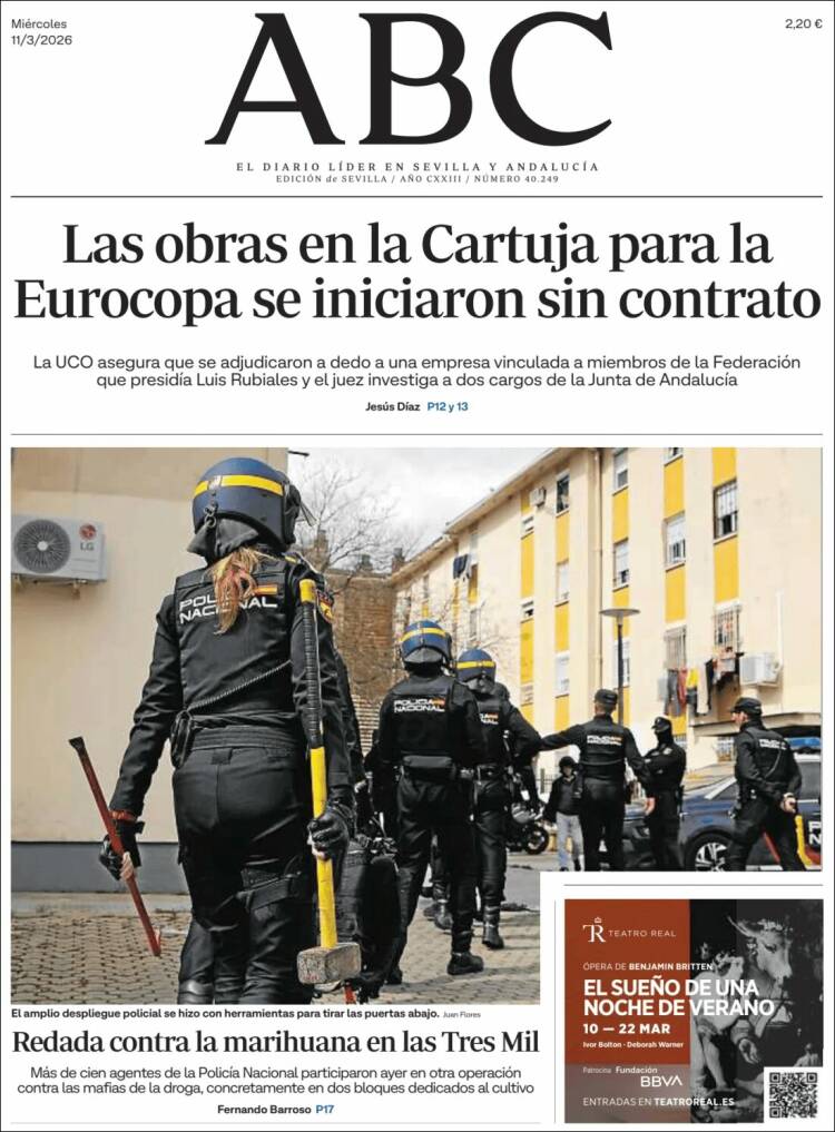 Portada de ABC - Sevilla (Spain)