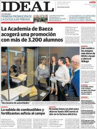 Portada de El Ideal de Jaén (Espagne)