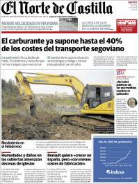 Portada de Norte de Castilla - Segovia (Espagne)